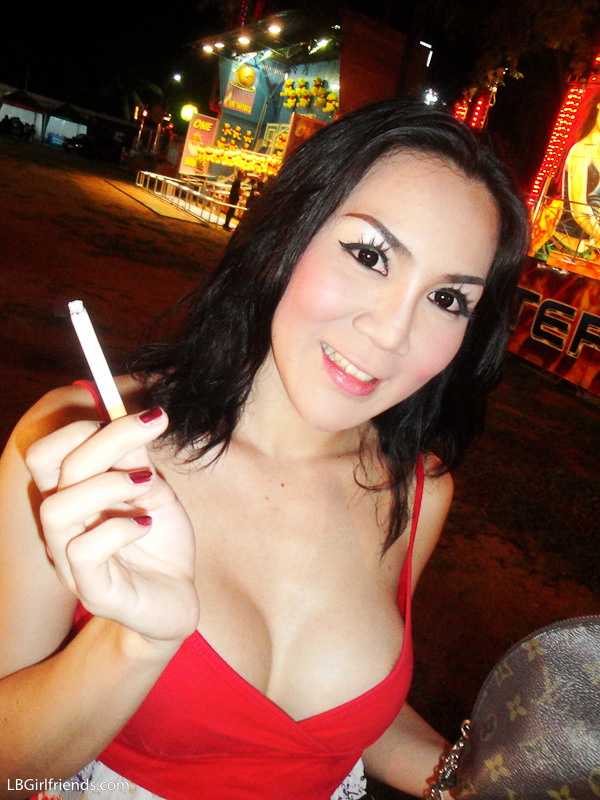 Ladyboy Smoking